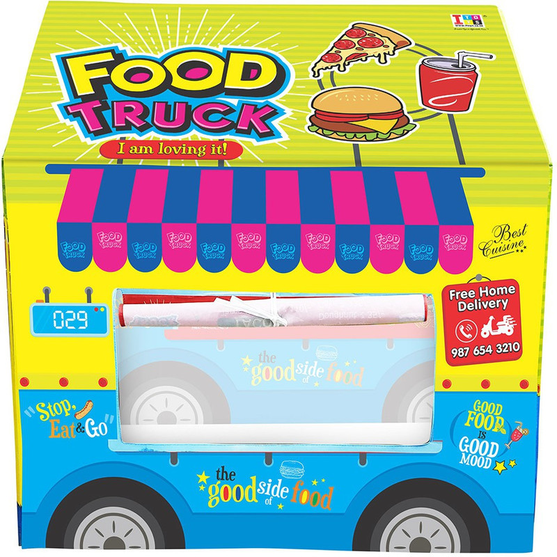 ITOYS Food truck Role Play tent house for Kids(Multicolor)