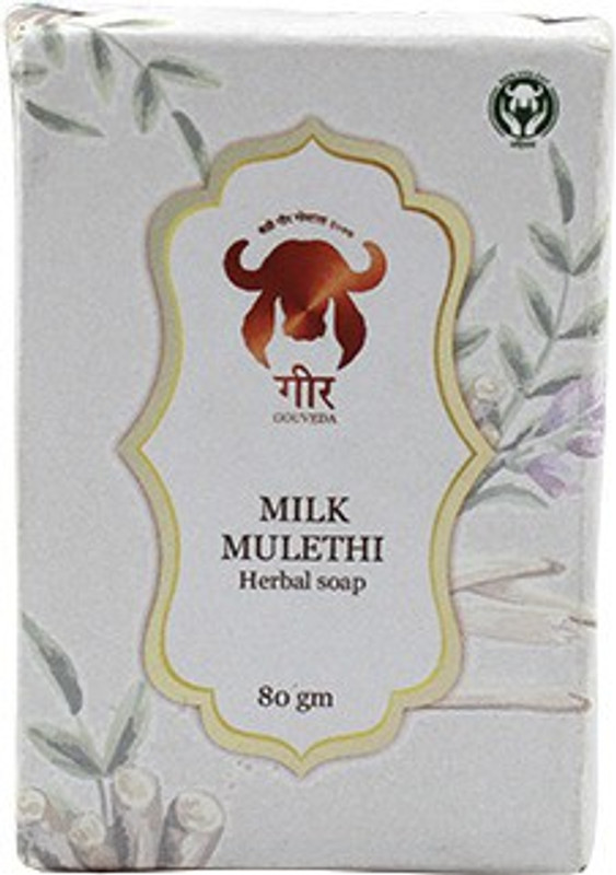 GIR Milk and Mulethi Soap 80g Pack of 3(3 x 80 g)