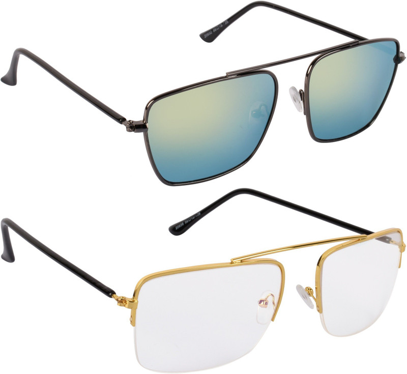 NuVew Wayfarer Sunglasses(For Men & Women, Green, Clear) NuVew Wayfarer Sunglasses(For Men & Women, Green, Clear)