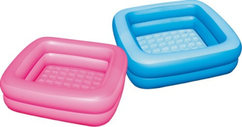 TOYLAND Baby Swimming Pool Bath Tub, 3 Fit Inflatable (Blue & Pink, 3FT, Foldable)(Multicolor)