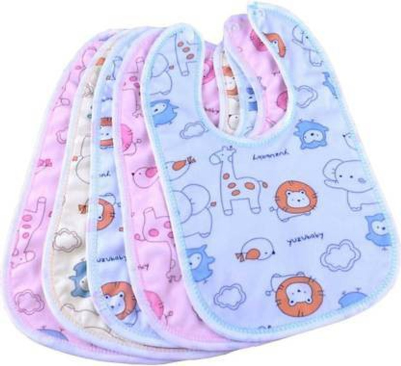 Everkid Fast-Dry and Fully Waterproof Bibs for Baby(Multicolor)