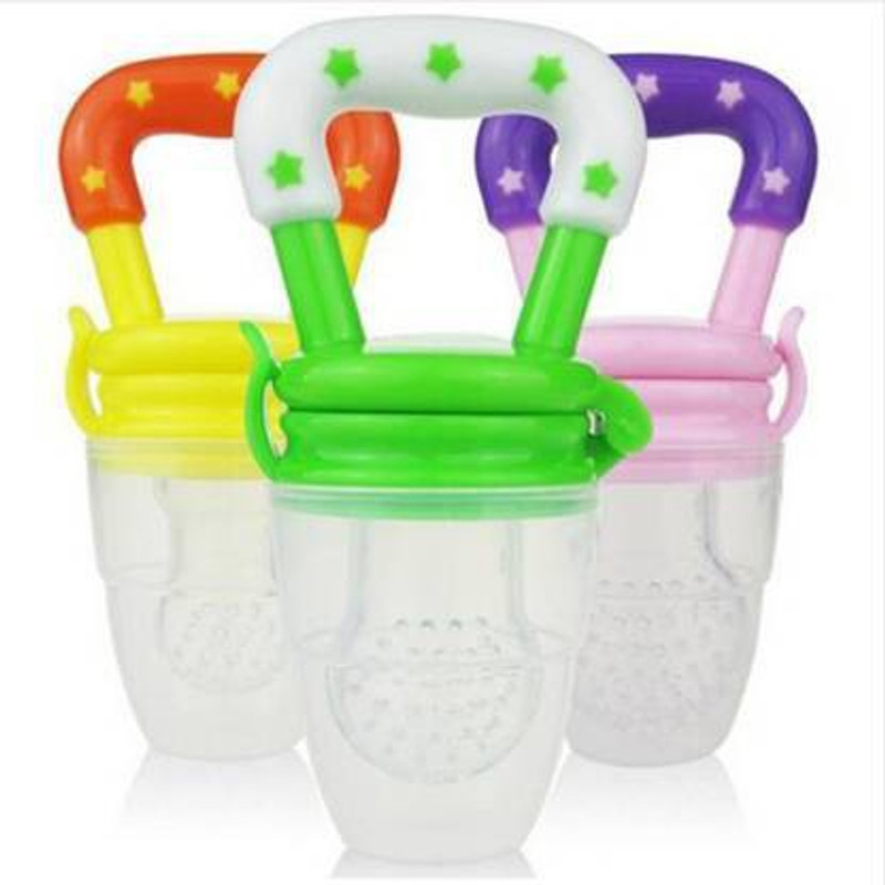 Chhote Janab Baby Pacifier, Food Feeder ,Silicone material Fresh Fruit Nibbler Feeding Safe(3-12month(3pack)) Feeder(Multicolor)