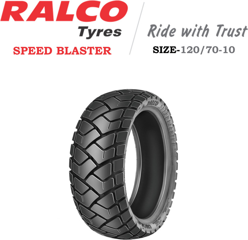 RALCO TYRES 120/70-10 SPEED BLASTER 120/70-10 Rear Two Wheeler Tyre(Dual Sport, Tube Less)