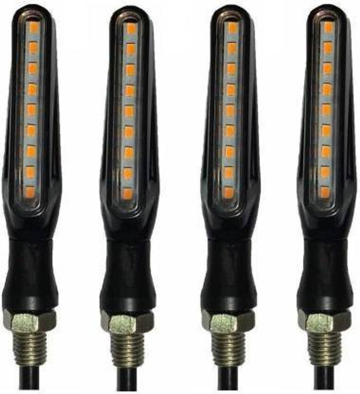 Speedtail Front, Side, Rear LED Indicator Light for Hero, Honda, Bajaj Universal For Bike(Yellow)