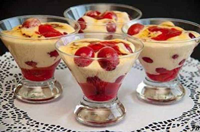 SARDAR CREATION Glass Serving Bowl Triangular Ice cream Glass cup, Dessert Bowl - Pudding Bowl, 200 ml(Pack of 6, White)