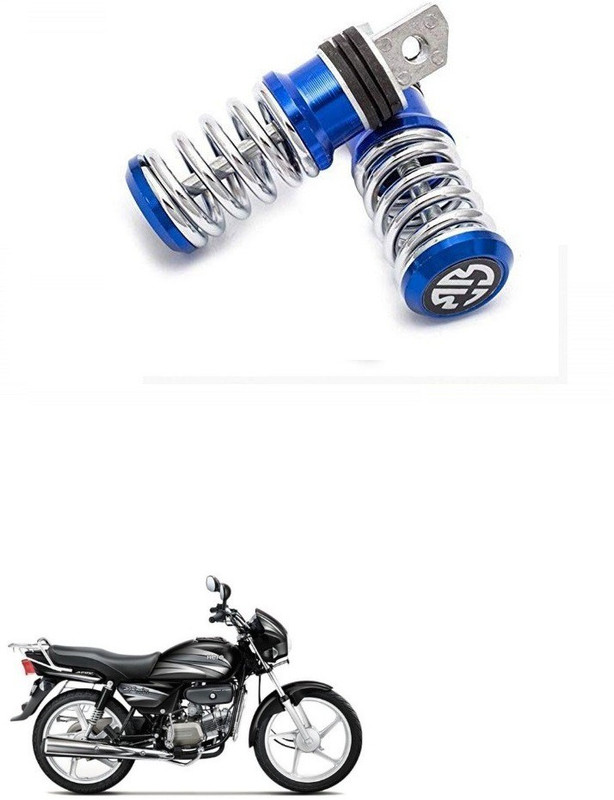 HashZet Spring Coiled Foot Rest Black For Splendor Foot Rest(Multicolor)