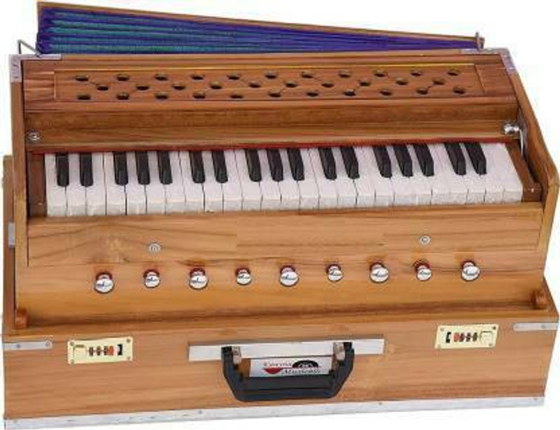 HMCMUSICAL STANDER HARMONIUM 2 SET 3.5 Octave Hand Pumped Harmonium(Seven Fold Bellow, Bass Reed, Male Reed)