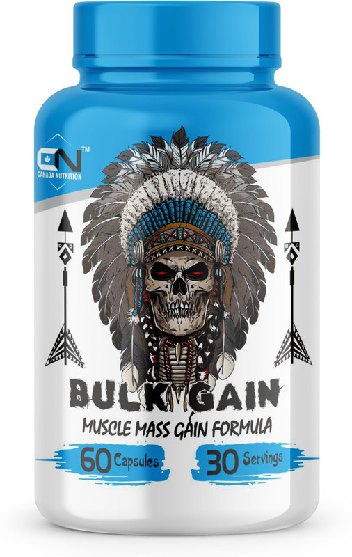 CANADA NUTRITION Bulk Gain To Increase Muscle Size With Muscle Mass Gain Formula (60 CAP,1000 MG)(60 No)
