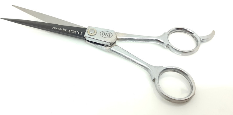 gentelmen Imported Best Barber Scissors for Salon use (6 Inch) Hand Made In India Scissors(Set of 1, Silver, Black)