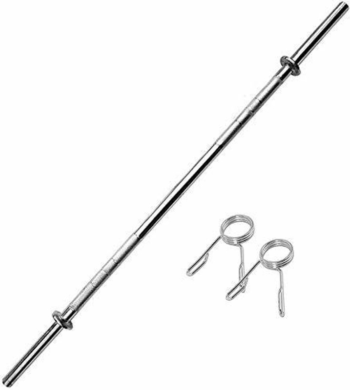 KORBAX Straight Bar, Straight Bar 4 Feet 19mm , Weight Lifting Rod , Gym Equipment Weight Lifting Bar