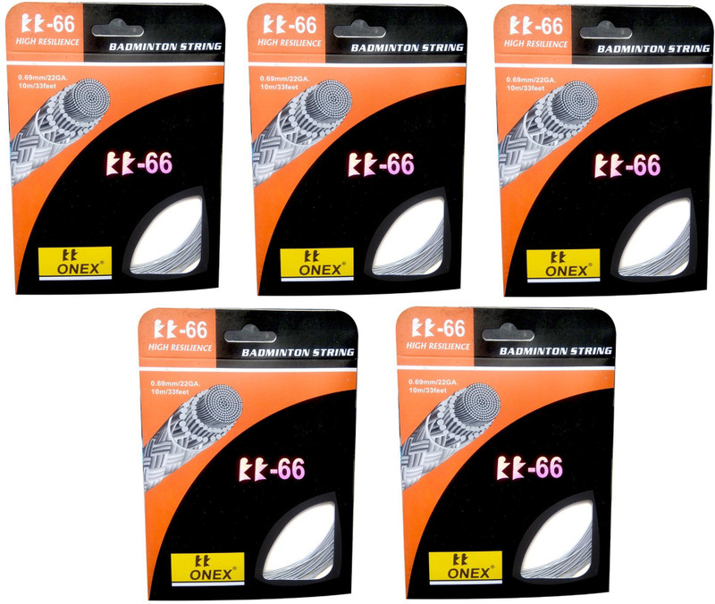 ONEX 2 Pieces 0.68 +/- 0.02 mm String 0.02 Badminton String - 10.3 m(White)
