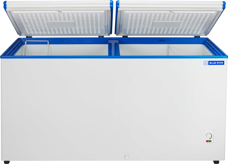 Blue Star 500.0 L Double Door Standard Deep Freezer(White, HT4-N575, 4 Star)