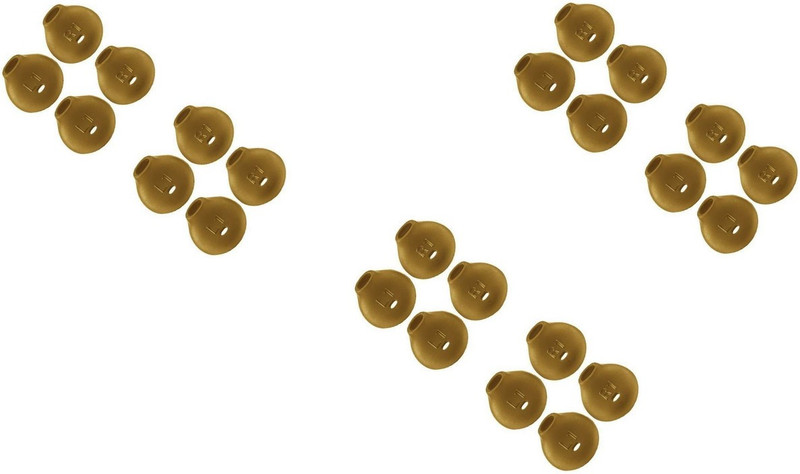 Qweezer EPH19 Ear Headphone Cushion Earpads Cushions (Pack of 8) Silicone replacement In The Ear Headphone Cushion(Pack of 8, Gold)