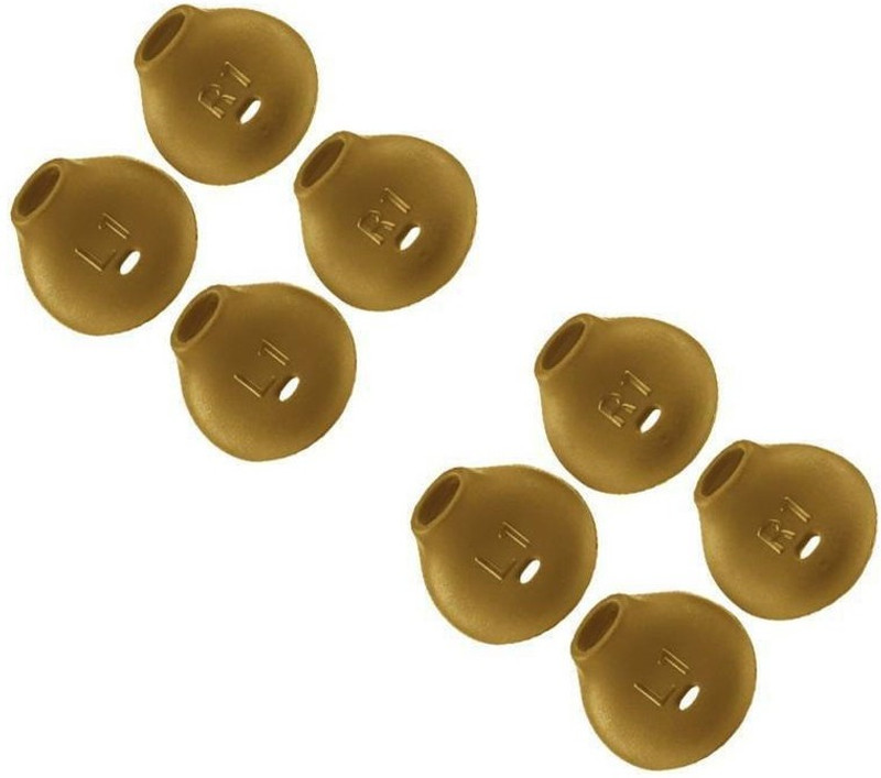 Capcha EPH18 Ear Headphone Cushion Earpads Cushions (Pack of 6) In The Ear Headphone Cushion(Pack of 6, Gold)
