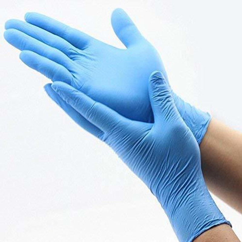 DM India -Best Price,100 % Good Quality Nitrile Hand Gloves Disposable (With Dispenser Box) for Doctor, Saloon, Pharmaceutical CE / FDA / GMP / ISO 9001:2015 Certified Approved (Blue , Medium) Nitrile Surgical Gloves(Pack of 45)
