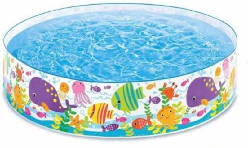 ECOM BHARAT Inflatable Water Tub Bathing Pool (3-Feet) for Kids Inflatable Swimming Pool(Multicolor)