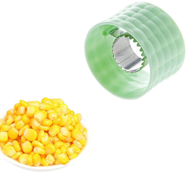 MYYNTI Corn Threshing Stripping Stripper Thresher Kernels Remover Peelers Kitchen Tool Cob Kerneler Cutter (Multi) Straight Peeler(Multicolor Pack of 2)