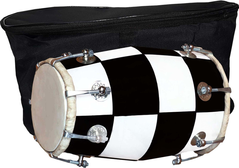 RAM musical GT- WC-2102 Nut & Bolts Dholak(White)