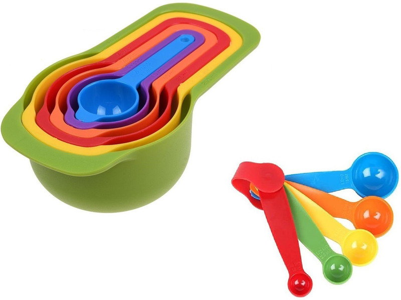 eDUST Jolly Colorful Measuring Cup(250 ml, 125 ml, 85 ml, 60 ml, 15 ml, 75 ml, 7.5 ml, 2 ml, 2.5 ml, 5 ml, 1.25 ml)