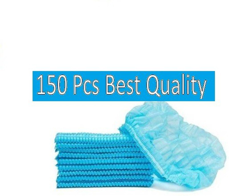 SabSure Disposable Non Woven Bouffant Cap Surgical Head Cap (150 Pcs ) Surgical Head Cap(Disposable)