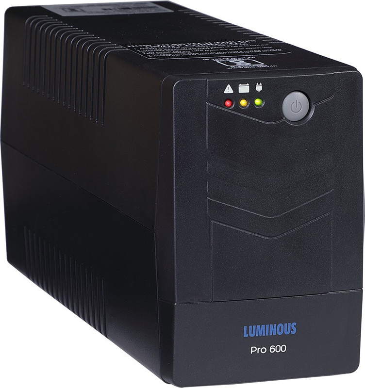 LUMINOUS 600VA UPS -PRO 230 V Line-interactive Tower Model UPS with Overload Protection 3 Outlet Plugs