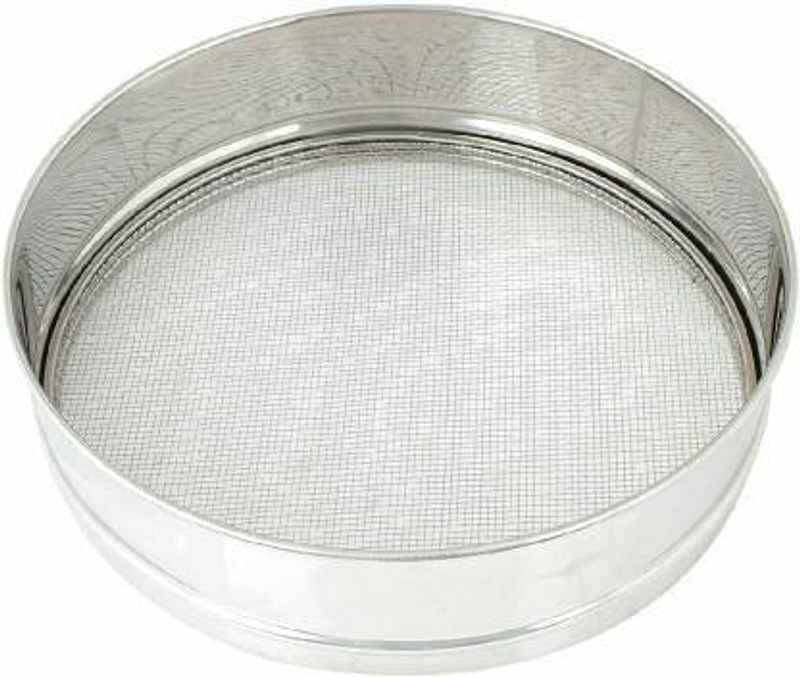 DUBE Stainless Steel Flour Chalni Spices ,Food Strainer,Atta Maida Sieve Strainer(Steel Pack of 1)