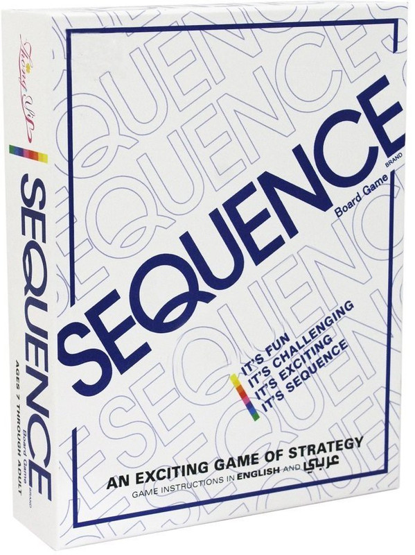 kitmeer Sequence Cards Board Game , Awesome for Kids and Adults Party & family Fun Games Board Game ( White ) Party & Fun Games Board Game Party & Fun Board Game
