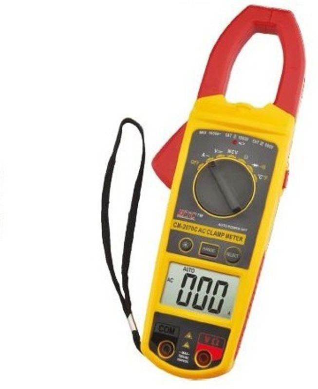 HTC Instrument CM-2070C Digital AutoRange AC Clamp Meter 1000 Amp with Temperature by Supreme Traders Supertronics1989 Digital Multimeter(6000 Counts)