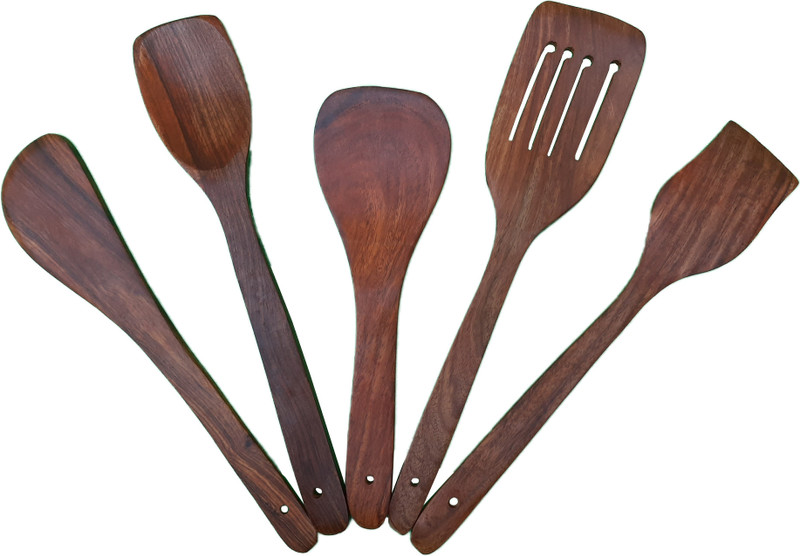 LooksGood LG WS 12345-1 Wooden Spatula(Pack of 5)