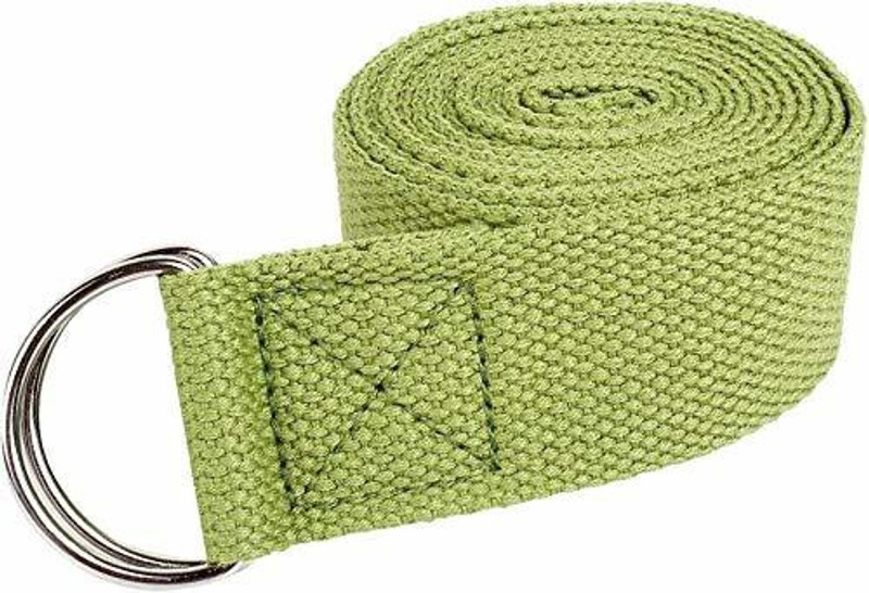 Nv enterprises Adjustable Yoga Stretch Strap Cotton Yoga Strap(Green)