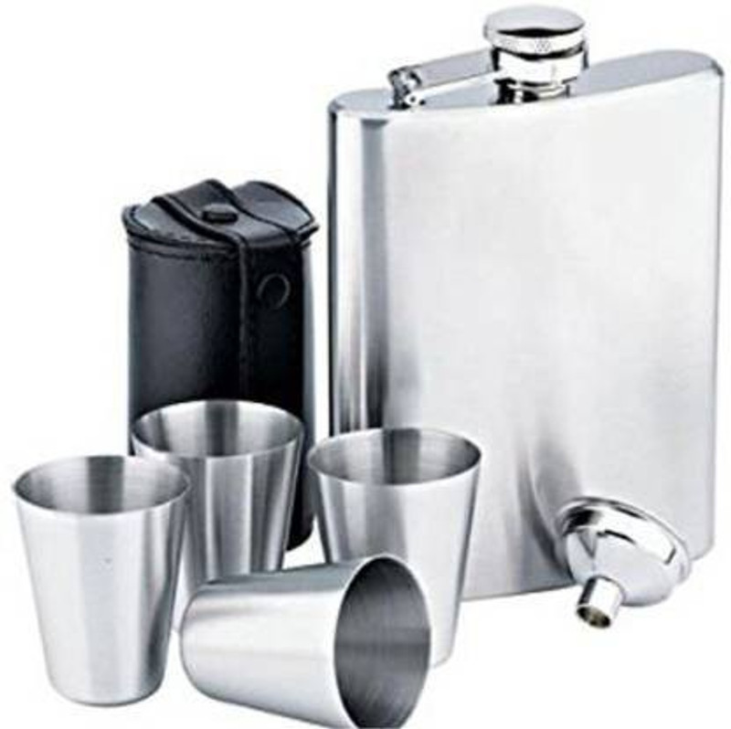 Veepee Plain Hip Flask(237 ml)
