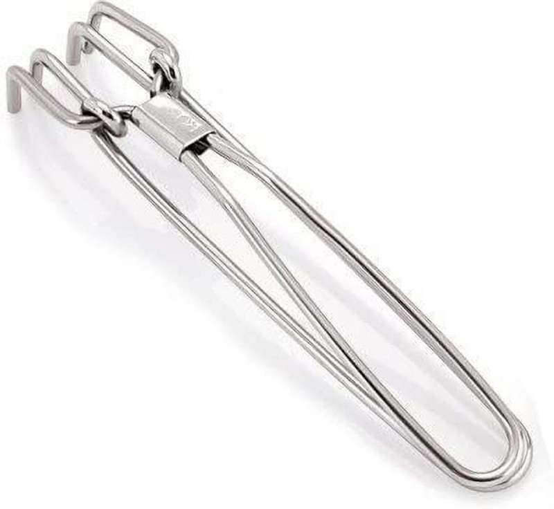 Manja Art Tong-01 Stainless Steel Wire Tong 25 cm Pakkad Utensil Holder, Pakkad, Cooking Utensil Holder with Easy Gripping Handle Stainless Steel Pakkad. 25 cm Utility Pakkad(Pack of 1)