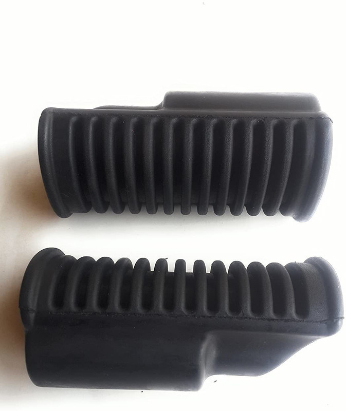 Woriox Front Footrest Rubber Set Foot Rest(Black)