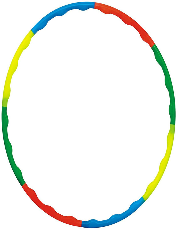 Daily Fest ZIGZAG HOOPLA for Adult & Kids Exercise Fitness Ring 9 pipes Multi Colour Hula Hoop(Diameter - 94 cm)