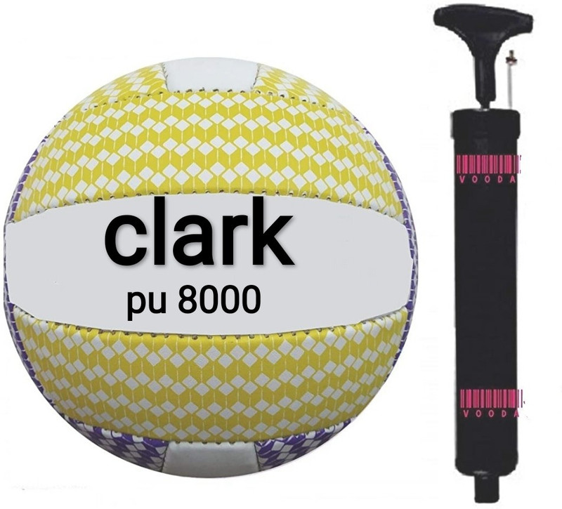 clark New yellow pu and pump combo size 4 Volleyball - Size: 4(Standard, Pack of 1, Yellow)