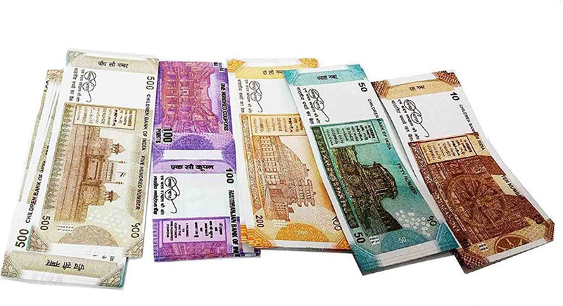 VK MART Money note for kids dummy notes Fake Notes Gag Toy(Multicolor)