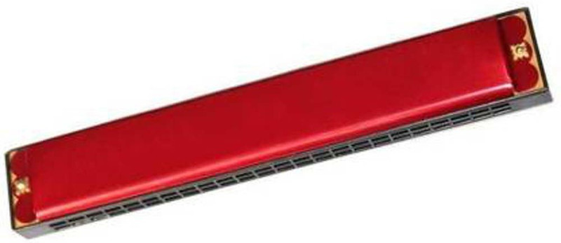 Bal samrat Red Color Mouth Organ 24 holes With 48 Tones Harmonica(RED)