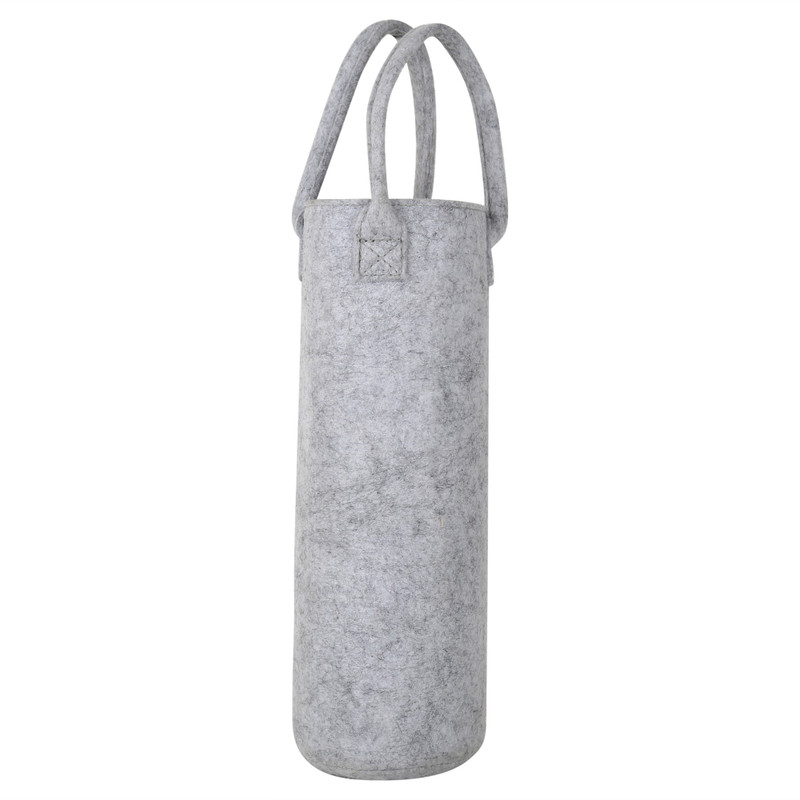 OON Bottle Cover/Holder 1Litre with Handle Grey Felt(Grey)