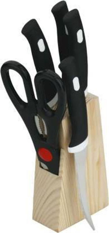 mohit creation 6 Pc Steel, Wood Knife Set KNIFE SET WITH WOODEN STAND