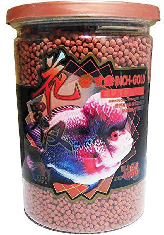 Inch Gold inch gold flower horn Fish 0.5 kg Dry Adult Fish Food