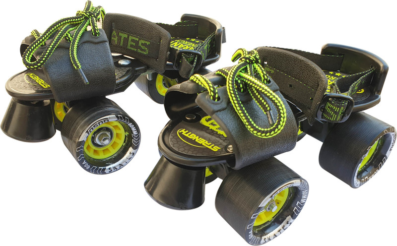 Jaspo Tenacity ZXI Adjustable (black) Quad Roller Kids Size 1 UK - 8 UK(Adjustable, Intermediate, Black)