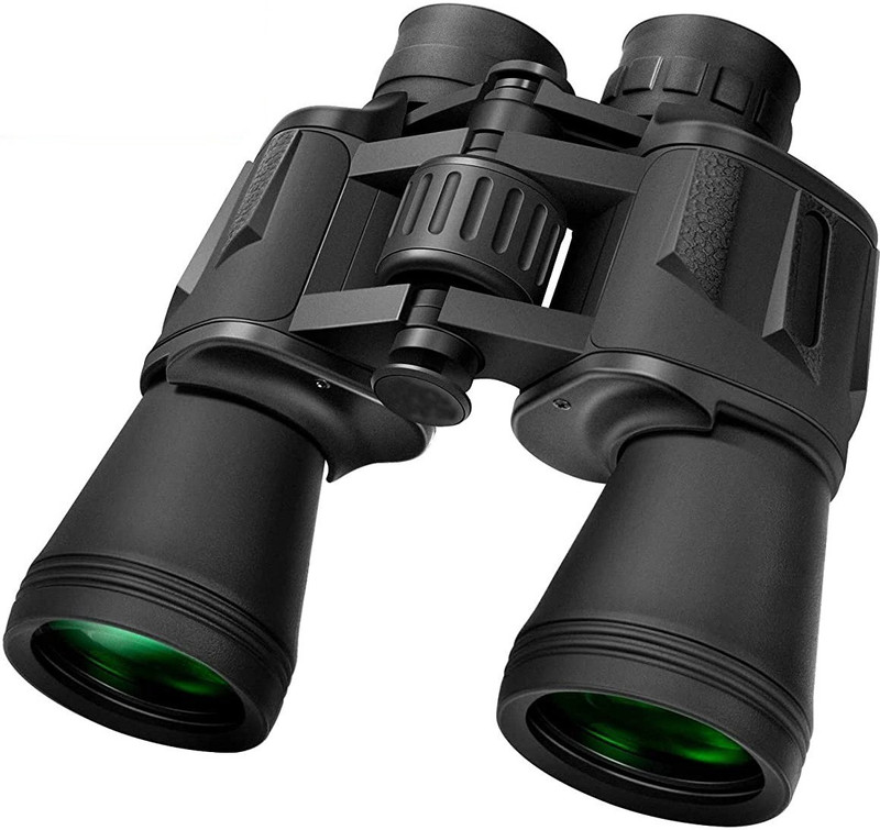 Iktu Comet 20x50 High Power Binoculars, Compact HD Professional/Daily Waterproof Binoculars Telescope for Adults Bird Watching Travel Hunting Football with Case and Strap (168FT at 1000YDS) Binoculars(50 mm , Black)
