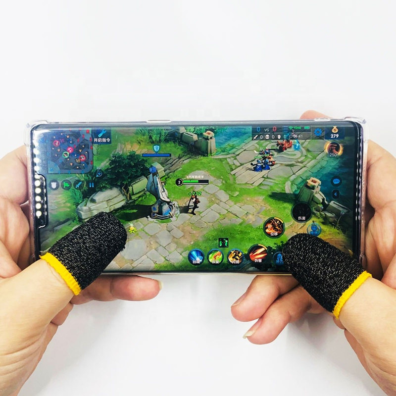 rich hood 1 Pair Breathable Mobile Finger Sleeve Press Game Controller for PUBG Mobile Finger Sleeve(Pack of 2)