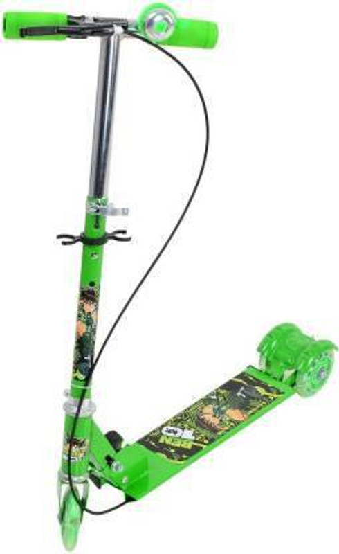 Bloriza New Kids Cycle 3 Wheel Scooter Adjustable Kids Foldable Scooter | Green(Green)