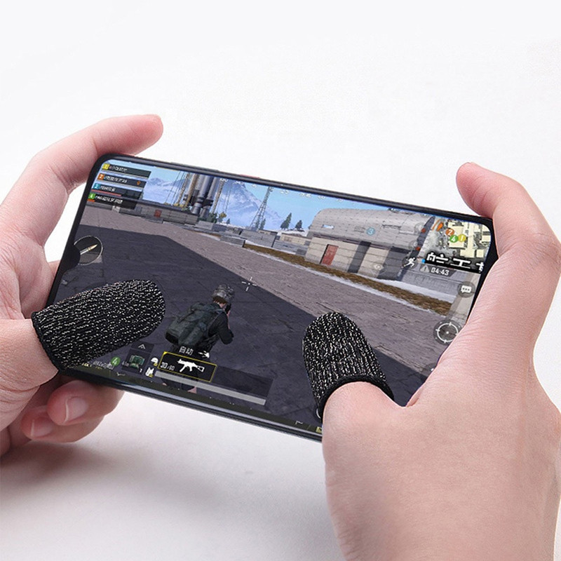 rich hood Game Controller Mobile Finger Sleeve Sweat Proof Gaming Finger Gloves Finger Sleeve(Pack of 2)