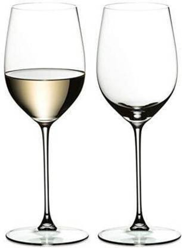 TOGEATHER (Pack of 2) stylish trendy 2 pack red & white wine glass Glass Set A12 Glass Set Wine Glass(300 ml, Glass, Clear)
