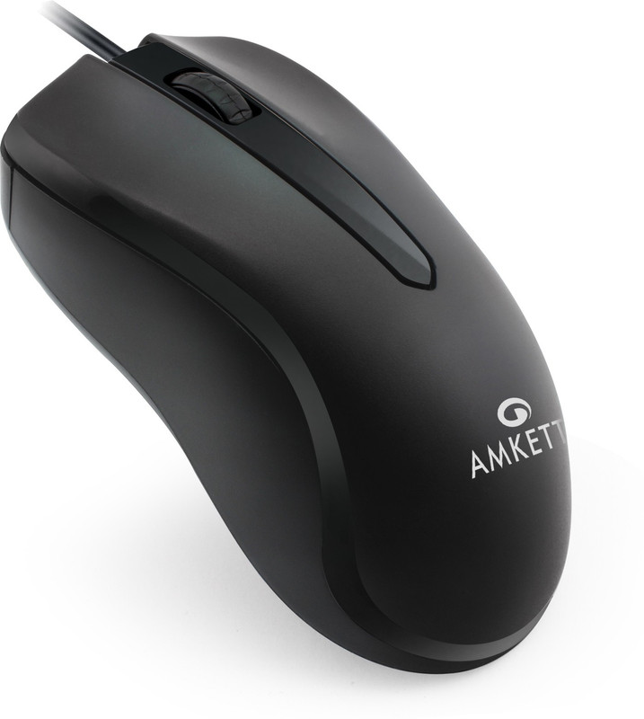 AMKETTE Kwik Pro 7 Wired Ambidextrous Optical Mouse(USB 2.0, Royal Black)
