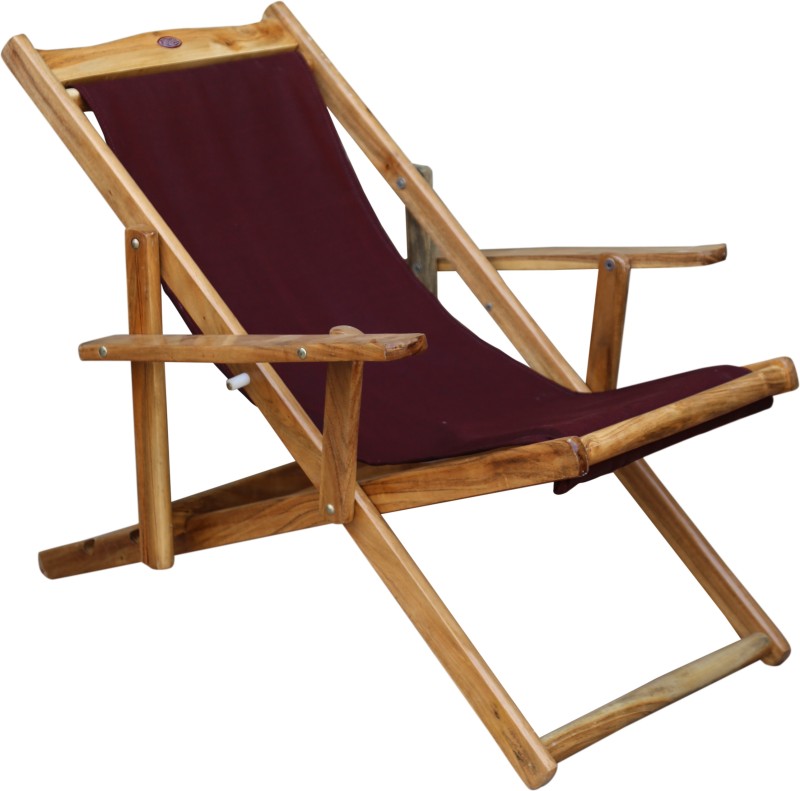ROYAL BHARAT Portable and Foldable Solid Wood Outdoor Chair(natural finish, Pre-assembled)