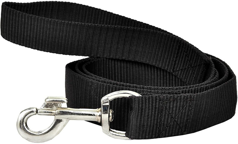 Woofy Traditional Style Leash with Easy to Use Collar Hook Soft Padded Handle 15 cm Dog Cord Leash(Black)