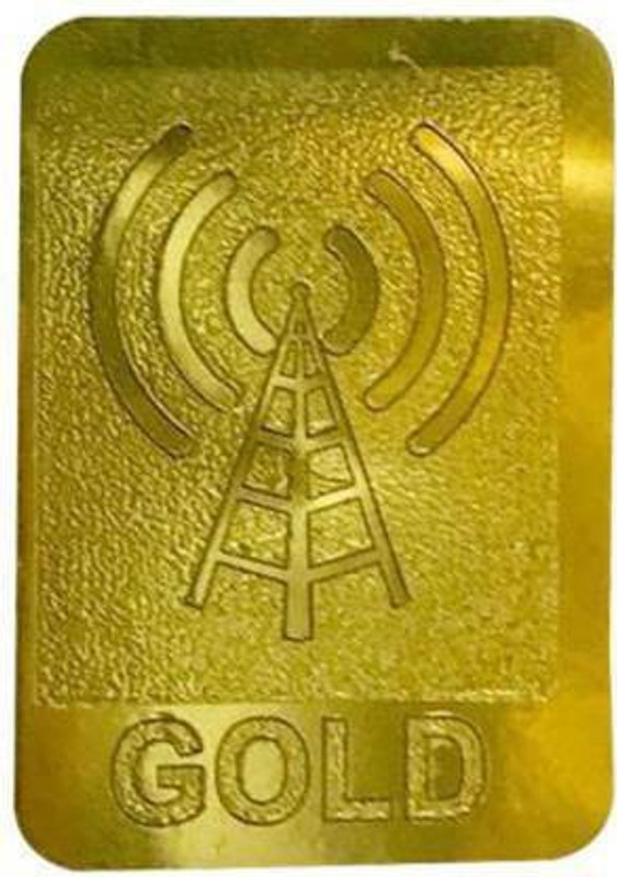 Clickfly Anti Radiation Gold Patch/Chip/Sticker for all type of electronic devices (Pack of 6) Anti-Radiation Sticker(Generic, Laptop, Mobile, PC, Phone, Tablet, Television)